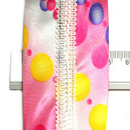 OPASKI DO WŁOSÓW SZEROKIE KOLOROWE Z KOKARDKĄ W KROPKI 3 SZTUKI (0214-18 SA) - 4