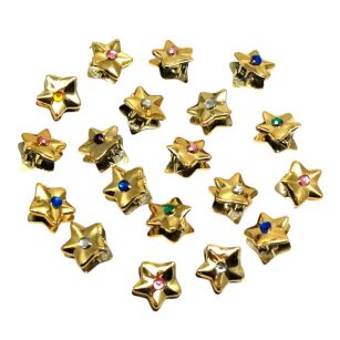 SZCZĘKI / KRABIKI GWIAZDKI "ZŁOTE"  36 SZTUK                                                      (0362-501)