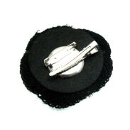 BROSZKA / SPINKA CZARNA  Z MATERIAŁU                                                                         0615-570 A/S - 2