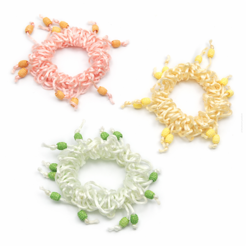 GUMKI DO WŁOSÓW PLECIONE OZDOBNE 3 SZTUKI                                                  (0195-15 SAH)