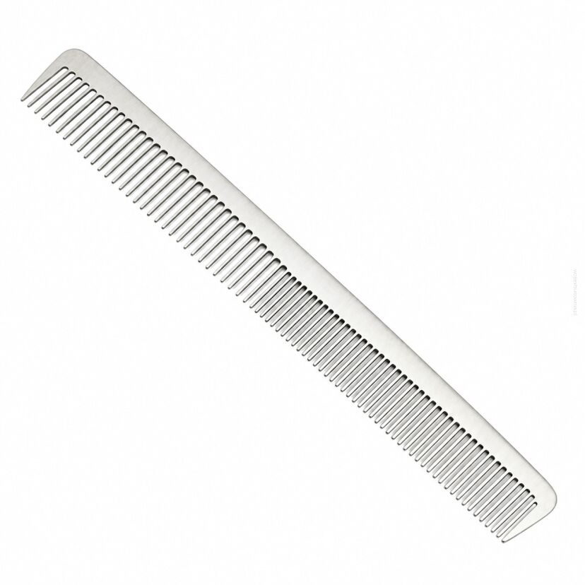 GRZEBIEŃ FRYZJERSKI METALOWY W SREBRNYM KOLORZE 17 CM (DS105-3)