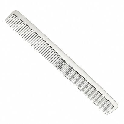 GRZEBIEŃ FRYZJERSKI METALOWY W SREBRNYM KOLORZE 17 CM (DS105-3)