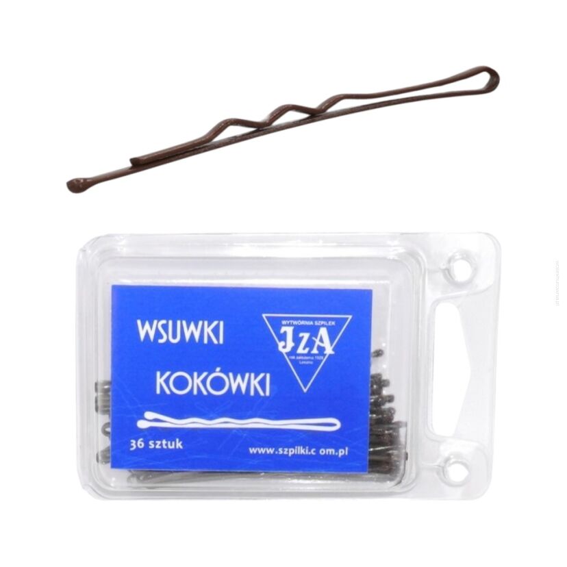 WSUWKA BRĄZOWA KARBOWANA Z KULKĄ 6 CM 36 SZTUK                     (0625/36)