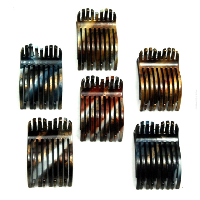 SZCZĘKI / KLAMRY DO WŁOSÓW  OZDOBNE 6 SZTUK                                                           (0340-33 SAH)