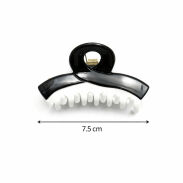 SZCZĘKI DO WŁOSÓW BIAŁO-CZARNE 6 SZTUK                                                       (0217-11 SAH) - 4