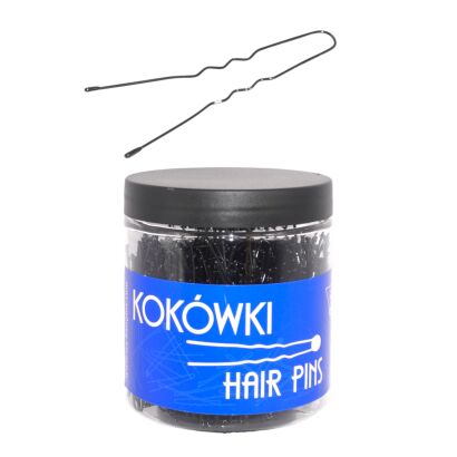 KOKÓWKA FRYZJERSKA CZARNA KARBOWANA 4.5 CM 500 SZTUK                                        (B245/500)