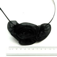 OPASKA OZDOBNA KWIATEK CZARNY (0049-8 SA) - 2