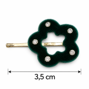 SPINKI DO WŁOSÓW KWIATKI Z CYRKONIAMI 6 SZTUK (0167-55 SAH) - 3
