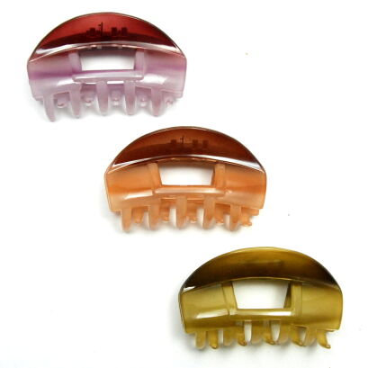 SZCZĘKI / KLAMRY DO WŁOSÓW KOLOROWE 3 SZTUKI                                 (0217-52 SAM)