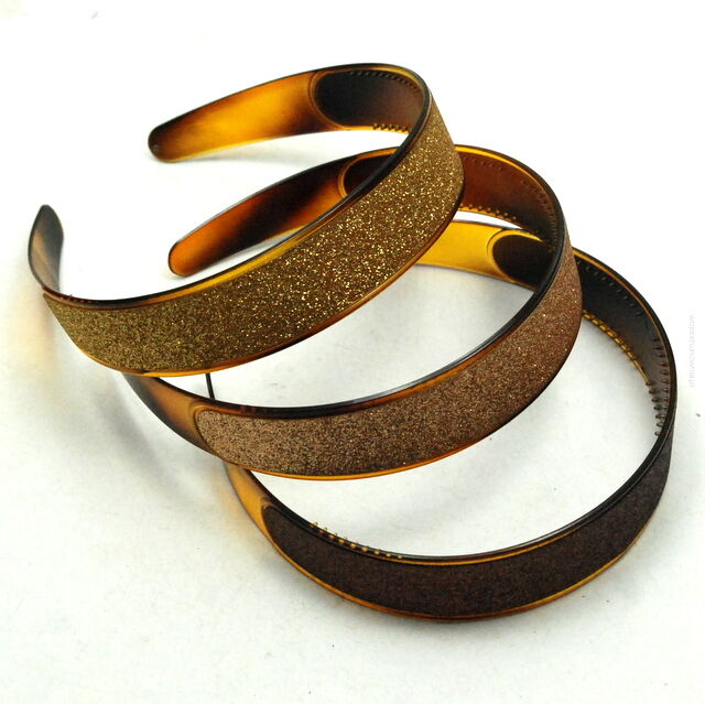 OPASKI DO WŁOSÓW OZDOBNE BROKATOWE 6 SZTUK (6739 SA)