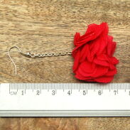 KOLCZYKI Z MATERIAŁU 