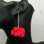 KOLCZYKI Z MATERIAŁU 