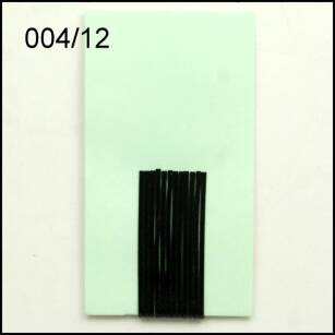 BLACK STRAIGHT HAIRGRIP 4 cm 12 pcs. 004/12