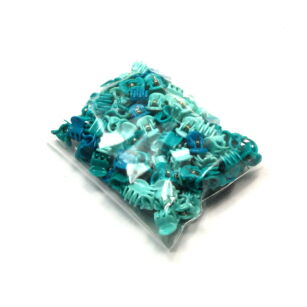 SZCZĘKI / KRABIKI MINI MIX TURKUSOWY (100 SZTUK)                                                        0146-512