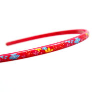 OPASKI DO WŁOSÓW KOLOROWE W KWIATKI 6 SZTUK                                                       (0323-12 SAH) - 3