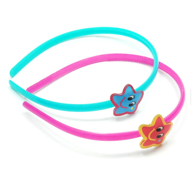 OPASKI DO WŁOSÓW DZIECIĘCE Z GWIAZDKĄ 2 SZTUKI                                 (1818-2 SAM)