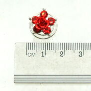 WKRĘTKI DO WŁOSÓW Z OZDOBNYMI KWIATKAMI (12 SZTUK)                                                                  0196-505 - 3