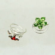 WKRĘTKI DO WŁOSÓW Z OZDOBNYMI KWIATKAMI (12 SZTUK)                                                                  0196-505 - 2