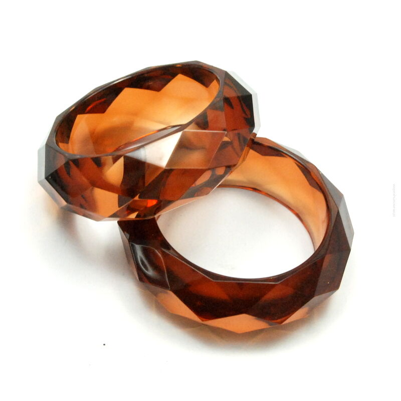 BRANSOLETKI BRĄZOWE SZEROKIE 2 SZTUKI                                                                   (6439 SAM)