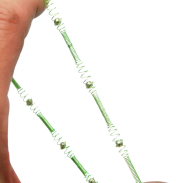 BRANSOLETKI METALOWE SPRĘŻYNKI ZIELONE 6 SZTUK                                                                  (1416-4 SAM) - 3