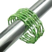 BRANSOLETKI METALOWE SPRĘŻYNKI ZIELONE 6 SZTUK                                                                  (1416-4 SAM) - 4