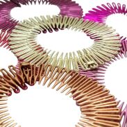 OPASKI DO WŁOSÓW SPRĘŻYNKI KOLOROWE 6 SZTUK                                  (15-1220/1 SA) - 2