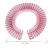 OPASKI DO WŁOSÓW SPRĘŻYNKI KOLOROWE 6 SZTUK                                  (15-1220/1 SA) - 3