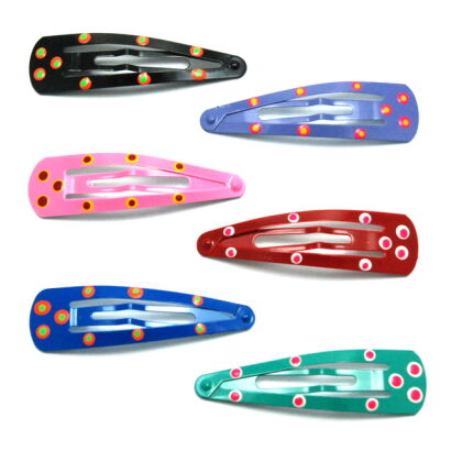 PYKI / SPINKI DO WŁOSÓW DZIECIĘCE DUŻE KOLOROWE 12 SZTUK (1881 S)