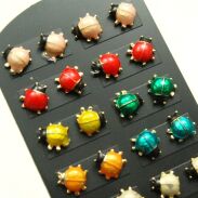 KOLCZYKI NA PALETCE-BIEDRONKI 12 PAR 0617-148 SAHU) - 2