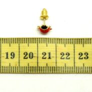 KOLCZYKI NA PALETCE-BIEDRONKI 12 PAR 0617-148 SAHU) - 3