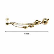 KOLCZYKI OZDOBNE WISZĄCE KULKI                                                                       (5469-1 SA) - 4