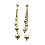 KOLCZYKI OZDOBNE WISZĄCE KULKI                                                                       (5469-1 SA) - 3