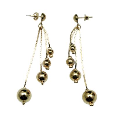 KOLCZYKI OZDOBNE WISZĄCE KULKI                                                                       (5469-1 SA)