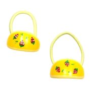 GUMKI DO WŁOSÓW OZDOBNE ŻÓŁTE 2 SZTUKI (0538 SA) - 2