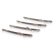 WSUWKI DO WŁOSÓW OZDOBNE SREBRNE KOMPLET 4 SZTUKI     (5992-10 SA) - 2