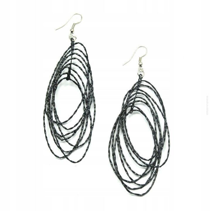 KOLCZYKI METALOWE WISZĄCE 