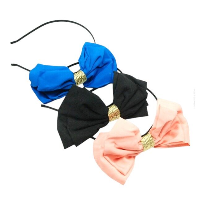 OPASKI DO WŁOSÓW DUŻE KOKARDY 3 SZTUKI                                                                                  (0016-32 SA)