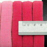 GUMKI DO WŁOSÓW FROTKI DUŻE RÓŻOWE (6 SZTUK) 0245-30 - 2