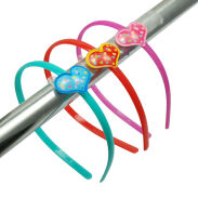 OPASKI DO WŁOSÓW DZIECIĘCE Z SERCEM 3 SZTUKI                                     (1818-4 SAM) - 2