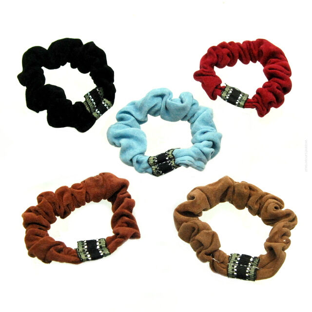 GUMKI DO WŁOSÓW KOLOROWE 5 SZTUK (0507 S)