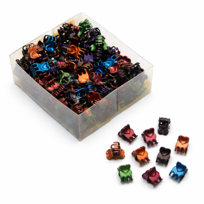 SZCZĘKI / KRABIKI MAŁE KOLOROWE 120 SZTUK (0187-2B SAM 3/4)