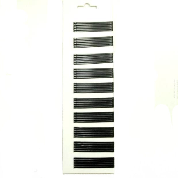 WSUWKA SZEROKA PROSTA CZARNA 7 cm 60 sztuk            WS007/60