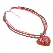 WISIOREK / NASZYJNIK Z ZAWIESZKĄ W KSZTAŁCIE SERDUSZKA  0665-1002 - 2