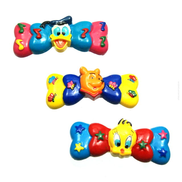 KLAMRY / SPINKI DO WŁOSÓW DZIECIĘCE KOLOROWE 3 SZTUKI (0209-554)