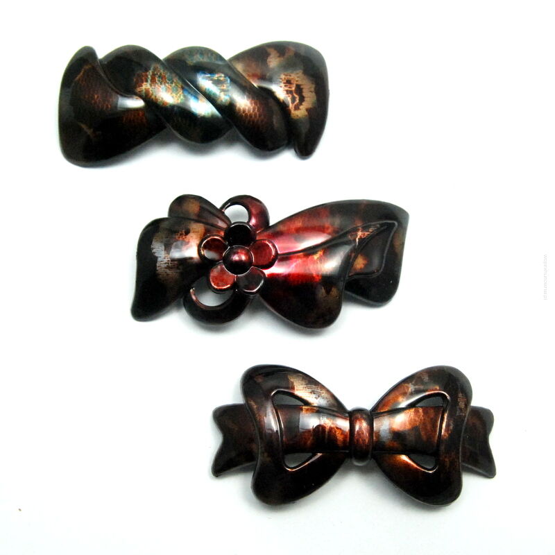 KLAMRY / AUTOMATY DO WŁOSÓW OZDOBNE 3 SZTUKI                              (KLD-100 SAH)