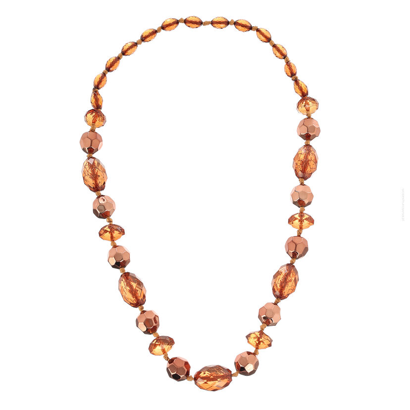 NASZYJNIK / KORALE BRĄZOWE OZDOBNE                                                  0611-1006