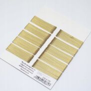 WSUWKA KARBOWANA ZŁOTA 6 CM Z KULKĄ 100 SZTUK                      (226/100-K) - 2