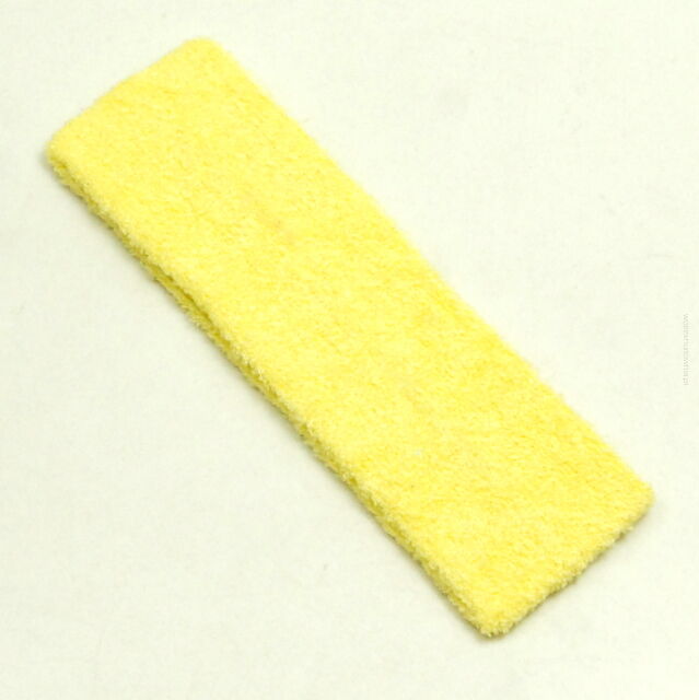 OPASKA NA GŁOWĘ ELASTYCZNA Z FROTY JASNY ŻÓŁTY (SZER.6 cm) 0193-6