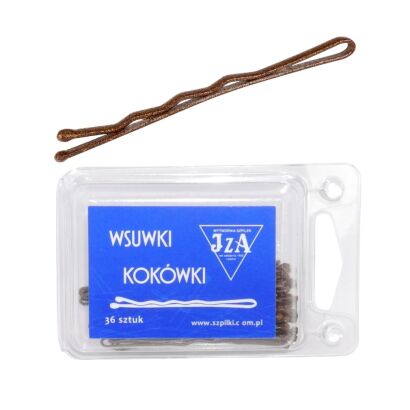 WSUWKA KARBOWANA BRĄZ MAT 2 KULKI 6 CM 36 SZTUK    (316/36 MAT)