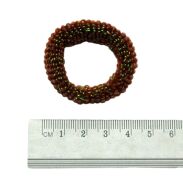 GUMKI FROTKI BRĄZOWE ZE SREBRNĄ NITKĄ 50 SZTUK                                                                 (0020-23 SA) - 3